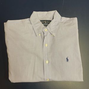 Mens Medium Polo Ralph Lauren Long Sleeve Button Down Shirt